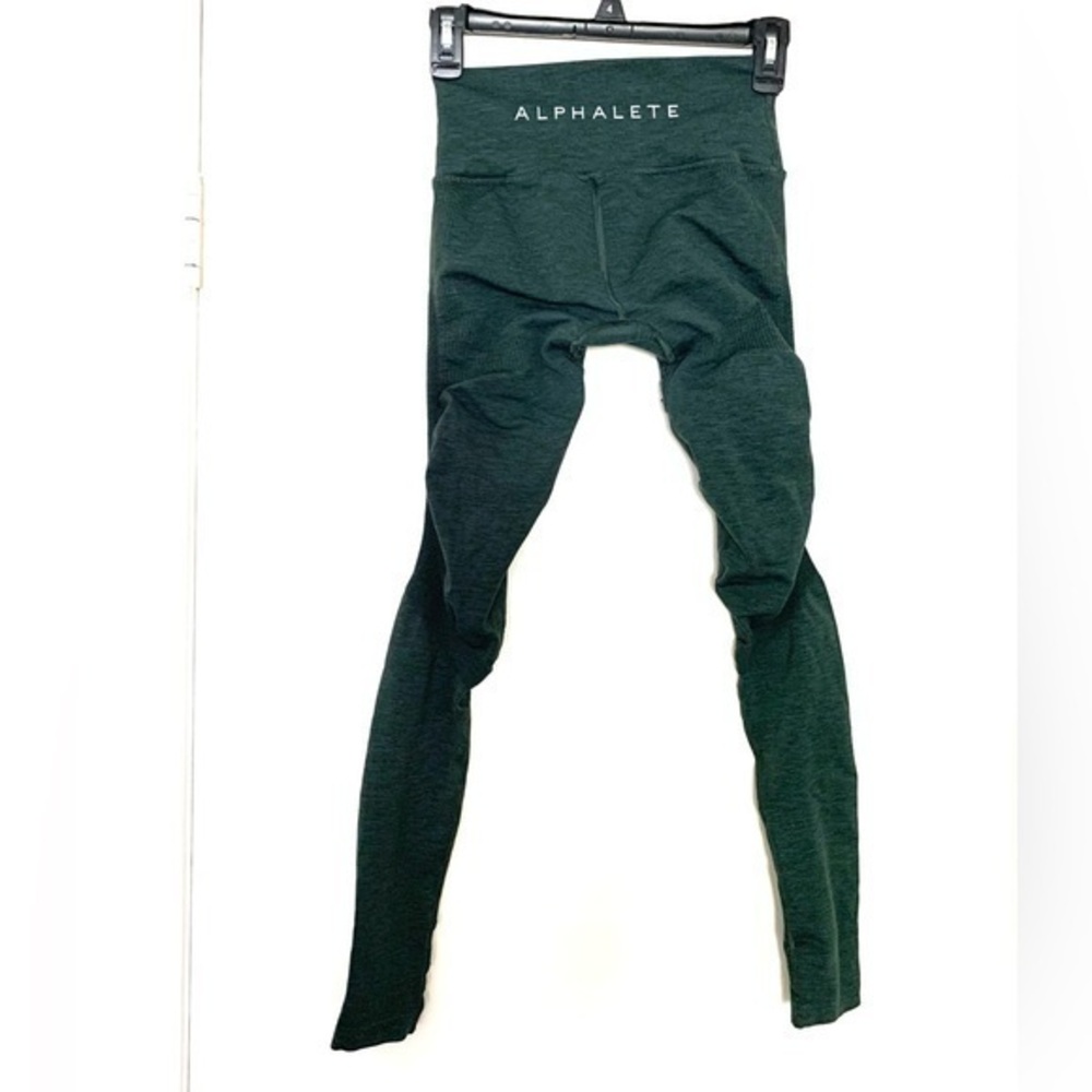 Alphalet Compression Leggings Tights Green Small